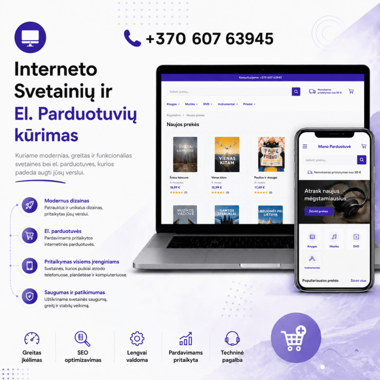 Internetinių svetainių kūrimas